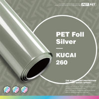 KUCAI Film Vinyle Brillant PET Argenté 1,52*17 mètres pour Voiture – 300 Couleurs au Choix