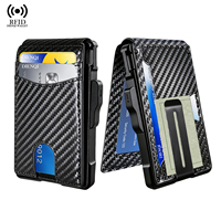Portefeuille pour homme en PU de haute qualité avec blocage RFID, motif rayé, doublure métallique, porte-cartes multi-fentes, portefeuille à rabat
