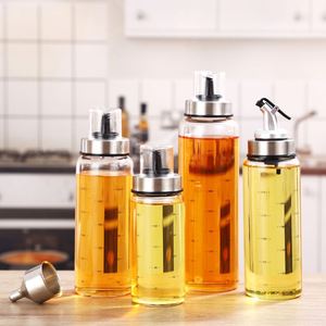 Nuevo Diseño, Dispensador de Aceite de Cocina de Vidrio de 360 ml con Tapa de Plástico, para Vinagre y Aceite de Oliva - Product Image 2