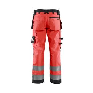 BLAKLADER - 156818115599C62 Pantalon artisanal haute visibilité Rouge/Noir-EAN 7330509403075 HI-VIS WORKWEAR - Product Image 2