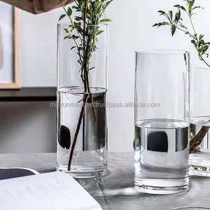 Jarrón de Vidrio Cilíndrico Alto, Moderno, Transparente, de Alta Calidad, para Decoración del Hogar, Diseño Simple, para Flores, Venta al Por Mayor de Fábrica, Económico - Product Image 5