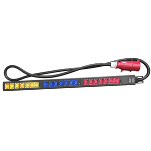 Supporto verticale trifase 415C 380V PDU 18way protezione sovraccarico 32A 63A IEC C13 C19 presa di corrente - Product Image 2