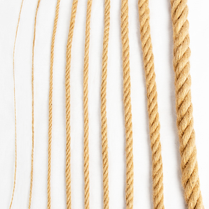 لفة حبل جوت متين، حبل منسوج طبيعي من الخيش بسمك 1-16 مم للحرف اليدوية والديكورات - Product Image 1