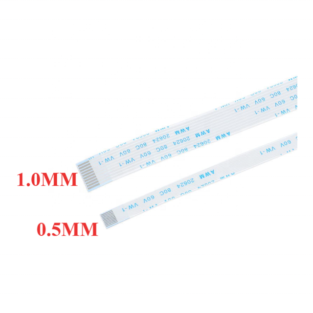 10PCS FPC FFC Ribbon Flexible Flat Cable 4/6/8/10/12/14/16/18/20/24/26/30/32/34/40 Pin Pitch 0.5MM 1.0MM Wire Length 40CM