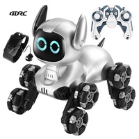 4DRC Y9 Intelligenter RC-Roboterhund 2,4G 8-Rad Ferngesteuertes Stunt-Auto Berührungssensitiv Interaktives Haustier-Spielzeug Geburtstagsgeschenk für Kinder