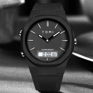 Reloj Digital Electrónico de Moda a Prueba de Agua al por Mayor para Hombre, Reloj Deportivo de Alta Calidad con Fecha Automática y Correa de Plástico - Product Image 1