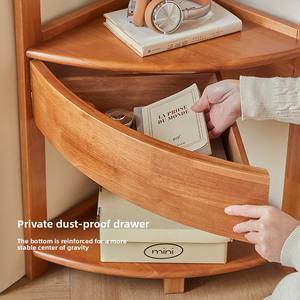 Design moderno tutto in legno massello <span class=keywords><strong>appendiabiti</strong></span> ad angolo con cassetto per camera da letto e soggiorno mobili per la casa - Product Image 3
