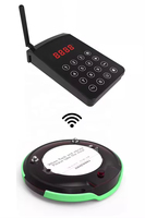 932 10 Buscapersonas Sistema de llamada de mesa inalámbrico a prueba de agua para restaurantes Hospitales Vibrate Beeper Queue Coaster Guest Cafe