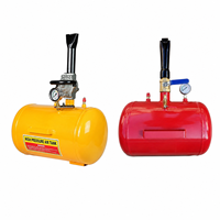 Compresseur d'air métallique de 10 gallons avec manomètre numérique et cylindre sans huile pour le gonflage rapide des pneus automobiles sans chambre à air
