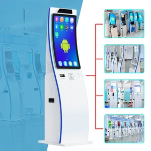 32 Inch Windows Android Linux Sdk Ondersteuning Cash Card Betaalautomaat Paspoortscanner Self Checkout Kiosk Ticket Automaat