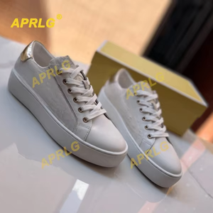 Chaussures plates en cuir respirant blanc pour femme, style athleisure, à lacets, plateforme, nouvelle collection automne, style été, vente en gros - Product Image 3