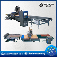 Máquina Fresadora CNC Serie E con Plataforma de Carga y Descarga Automática para Producción de Carpintería