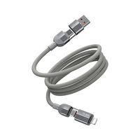 Kabel Pengisian Daya Magnetik 4-in-1 240W dengan Lampu Malam & Penggulung Otomatis untuk IOS/Android