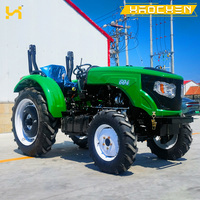 Tracteur agricole robuste 4x4 diesel 50 CV avec système hydraulique PTO arrière et attelage trois points