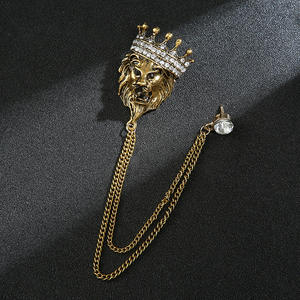 Yeni geyik keçi at hayvan zincir yaka <span class=keywords><strong>Pin</strong></span> erkekler altın yaka <span class=keywords><strong>Pin</strong></span> emaye Lions kulübü rozeti Metal erkekler için bir hediye olarak - Product Image 6