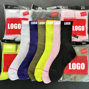 4 जोड़े थोक यूनिसेक्स उच्च गुणवत्ता वाले कपास के चालक दल के एक कार्ड को मोजे फैशन कैजुअल टोरी का एकमात्र ब्रांड स्पोर्ट्स मोजे - Product Image 2