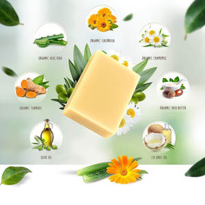 Savon naturel personnalisé nettoyant en profondeur exfoliant rafraîchissant barre de savon à base de plantes pour hommes savon fait main pour le bain et le lavage des mains - Product Image 3