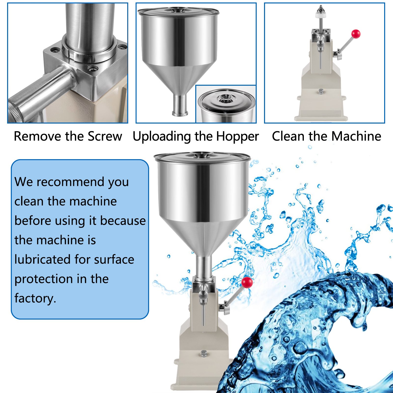手動5-50ml液体充填機｜化粧品・クリーム・シャンプー用