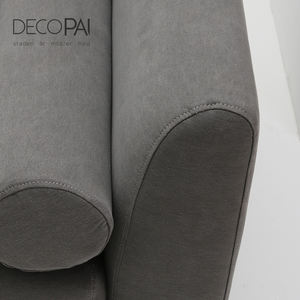 Nórdicos Eruopen tapicería tela suave Sala muebles de madera moderna pierna 2 asiento <span class=keywords><strong>3</strong></span> asiento chaise longue sofá - Product Image 5