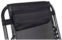 Chaise inclinable zéro gravité de qualité supérieure, chaise longue pliable avec appui-tête réglable pour patio et bureau