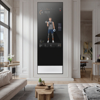 Espejo de entrenamiento inteligente 3D Virtual para gimnasio en casa, pantalla táctil inteligente de 32 y 43 pulgadas, para ejercicio, interactivo