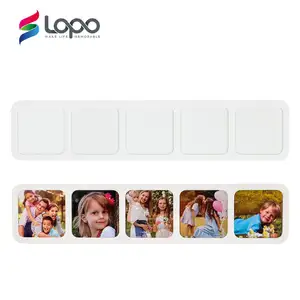Lopo New Aluminum Rectangle Picture Frames Sublimation Plastic Photo Block for Home Decor 35*7.5*2.5cm