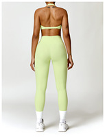 Offre Spéciale Ensemble 4 Pièces Sport Fitness Grande Taille Femme, Legging de Course Taille Haute Manches Longues et Ensemble Yoga Entraînement