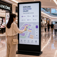Kiosco Interactivo con Pantalla Táctil Android, Pantalla LCD Comercial para Publicidad en el Vestíbulo de Negocios