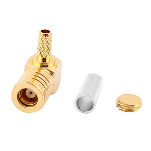 Rf מחבר קואקסיאלי <span class=keywords><strong>smb</strong></span> נקבה 90 מעלות זווית ישרה מתאם עבור rg174 <span class=keywords><strong>rg316</strong></span> כבל