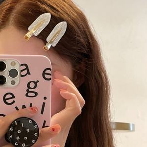 مشابك شعر كورية لغسل الوجه بدون ثني أو تجعد مقاس 6 سم، دبابيس شعر للمكياج والعناية بالبشرة بدون خياطة مع شعار مخصص، ماسكات شعر للفتيات - Product Image 3