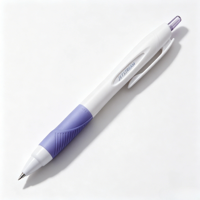 Stylo à bille rétractable Mitsubishi Uni JETSTREAM 0,5 mm blanc avec corps en plastique noir SXN-150-05 pour les 8-13 ans