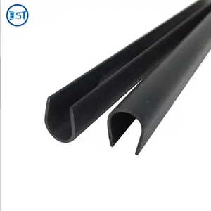 extrusion PVC plastic u shape edge banding profile u plastic channel profile