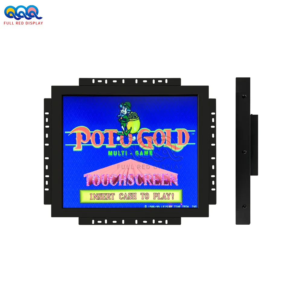 POG Pot of Gold Pantalla táctil LCD Life Of Luxury WMS 550 Monitor para juegos con marcos de bisel negro