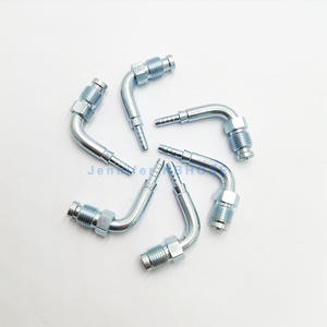 Conector de tubo de acero ptfe para motocicleta, Conector de extremo de manguera de freno, giratorio, métrico, m10 x 1, macho, 90 grados - Product Image 1