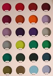 Tissu en maille teint en fil, polyester et coton, à rayures colorées, pour pull, haut, jupe - Product Image 5