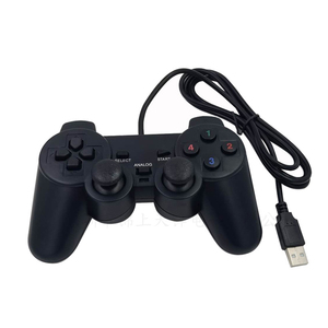 Joystick USB cablato a doppio motore per PC Gamepad Joypad per PC single <span class=keywords><strong>Game</strong></span> <span class=keywords><strong>Controller</strong></span> - Product Image 2