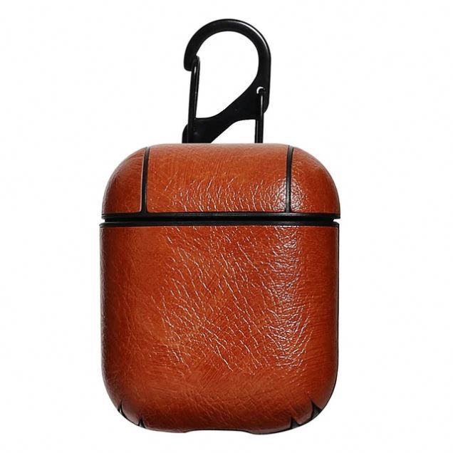 Earphone Case for Airpods Earbuds the Strap Genuine Leather With Buttons Headphone Case for airpods Pro
