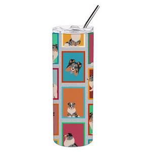 Beaucoup de gobelets fins en acier inoxydable Blue Merle Sheltie - Product Image 4