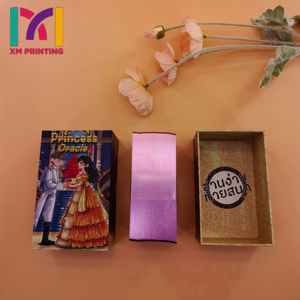 高级定制塔罗牌，带粉色和蓝色边框的卡片和富有表现力的艺术作品 - Product Image 6