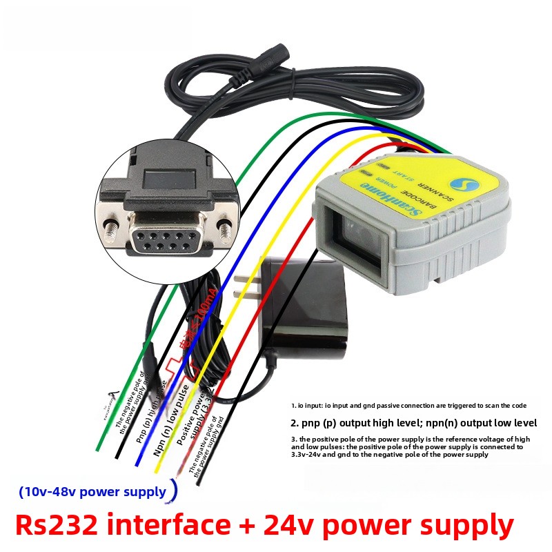 Fuente de alimentación del PLC IO + 24V del puerto serie de SH-800 RS232 (10V - 48V)