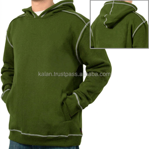 100% algodón 24oz Cool Streetwear patrón sólido Sudadera con capucha jersey de lana de punto con estampado de seda personalizado para invierno KFH02 - Product Image 5
