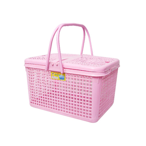 Cesta de Plástico para Compras de Supermercado Personalizada al por Mayor con Tapa - Product Image 3