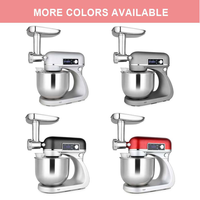 Batteur sur socle planétaire numérique 800W, 6L, à tête inclinable, 12 vitesses, robuste, appareil de cuisine multifonctionnel avec boîtier en fonte