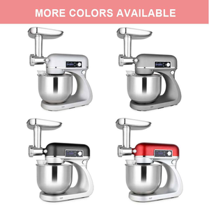 Batteur sur socle planétaire numérique 800W, 6L, à tête inclinable, 12 vitesses, robuste, appareil de <span class=keywords><strong>cuisine</strong></span> multifonctionnel avec boîtier en fonte - Product Image 6