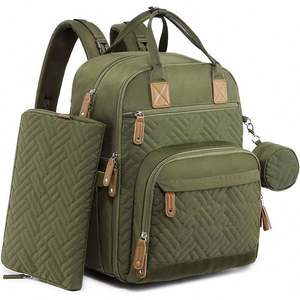 Bolsa de Pañales Grande con Logotipo Personalizado del Fabricante, Mochila con Cambiador Plegable, Nuevo Diseño Moderno - Product Image 5