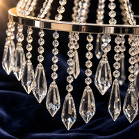 Nouveau lustre décoratif en perles de cristal acrylique sur le thème du mariage pour vitrines, scènes et lieux de mariage