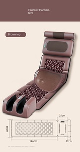 Nuevos productos Almohada de masaje Thai Shiatsu Masajeador de espalda Colchón de calefacción por vibración Cojín de masaje de cuello ajustable - Product Image 6