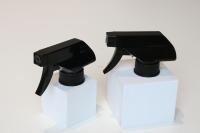 Pulvérisateur à double gâchette PP 28/410 de haute qualité, entièrement en plastique, anti-déversement, avec logo couleur personnalisé pour flacon de parfum et cosmétique