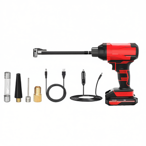 1Pc 150PSI Gonfleur de pneu de voiture sans fil rechargeable 2V compresseur d'air électrique portable lumière LED pour gonflage de voiture moto - Product Image 1