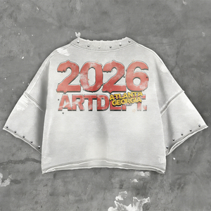 T-shirt Vintage in Cotone 100% con Logo Personalizzato, Nuovo Stile, Taglio Corto, Grafica con Strass, Manica Corta per Uomo - Product Image 2